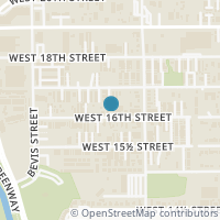 Map location of 1117 W 16th Street #A, Houston, TX 77008