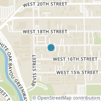 Map location of 1222 W 17th Street #F, Houston, TX 77008