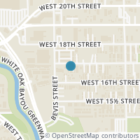 Map location of 1226 W 17th Street #F, Houston, TX 77008