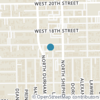 Map location of 726 W 17Th St #111, Houston TX 77008