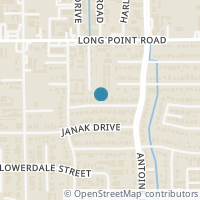 Map location of 7502 Dearborn St, Houston TX 77055