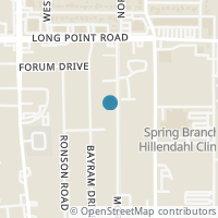 Map location of 1727 Moritz Drive #A, Houston, TX 77055