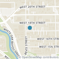 Map location of 1285 W 17Th St, Houston TX 77008