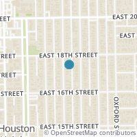 Map location of 1636 Cortlandt St, Houston TX 77008