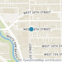 Map location of 1266 W 18th Street, Houston, TX 77008