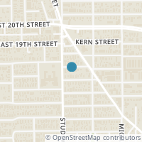 Map location of 1130 Jerome Street, Houston, TX 77009