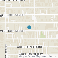 Map location of 1117 W 18th Street, Houston, TX 77008