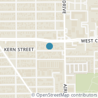 Map location of 912 Kern Street, Houston, TX 77009