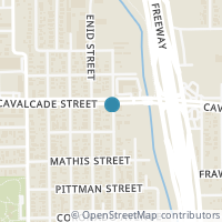 Map location of 1309 Cordell Street, Houston, TX 77009