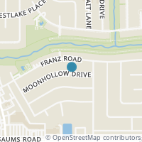 Map location of 19626 Moonhollow Drive, Houston, TX 77084