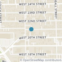 Map location of 1228 W 21st Street, Houston, TX 77008