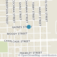 Map location of 4920 Chapman St, Houston TX 77009