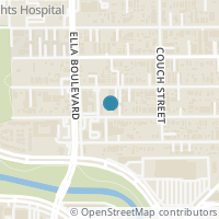 Map location of 1609 W 22Nd St, Houston TX 77008