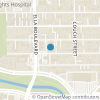 Map location of 1611 W 22Nd St #B, Houston TX 77008