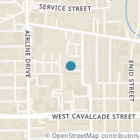 Map location of 623 Mazal Lane, Houston, TX 77009