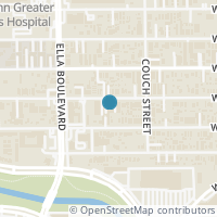 Map location of 1538 W 23Rd St #B, Houston TX 77008
