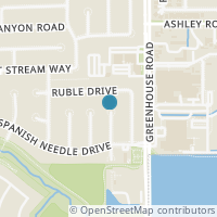 Map location of 2631 Olympus Drive, Houston, TX 77084