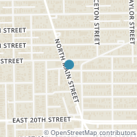 Map location of 6202 N Main Street, Houston, TX 77009