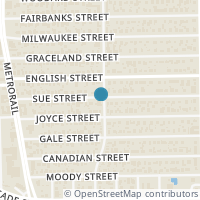 Map location of 416 Sue Street, Houston, TX 77009