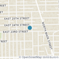 Map location of 615 E 23Rd St, Houston TX 77008