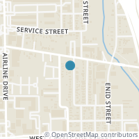 Map location of 1635 Tabor St, Houston TX 77009