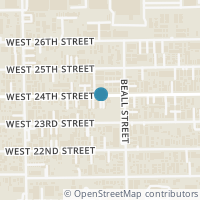 Map location of 1124 W 24Th St #A, Houston TX 77008