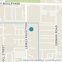 Map location of 8814 Hollister Square Ct, Houston TX 77080