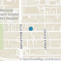 Map location of 1622 W 24th Street #D, Houston, TX 77008