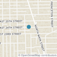 Map location of 726 E 24th Street, Houston, TX 77008