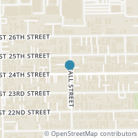 Map location of 2405 Beall Street, Houston, TX 77008