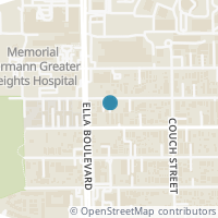 Map location of 1614 W 25th Street, Houston, TX 77008