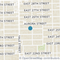 Map location of 118 E 25th, Houston, TX 77008