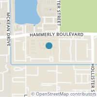 Map location of 8801 Hammerly Blvd #1505, Houston TX 77080