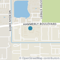 Map location of 8801 Hammerly Boulevard #1901, Houston, TX 77080