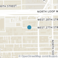 Map location of 830 W 27th Street, Houston, TX 77008