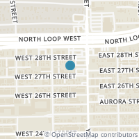 Map location of 219 W 27th Street #F, Houston, TX 77008