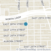 Map location of 328 E 28th Street, Houston, TX 77008