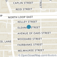 Map location of 310 Eleanor Street, Houston, TX 77009