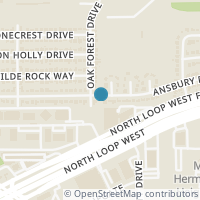 Map location of 1943 Ansbury Drive, Houston, TX 77018