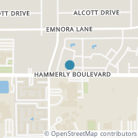 Map location of 10568 Hammerly Boulevard #342, Houston, TX 77043