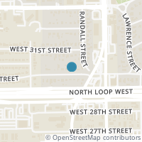 Map location of 730 W 30th Street, Houston, TX 77018