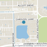 Map location of 8904 Lakeshore Bend Dr, Houston TX 77080