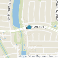 Map location of 18822 Evergreen Falls Drive, Houston, TX 77084