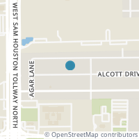 Map location of 10626 Alcott Dr, Houston TX 77043