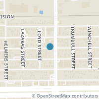 Map location of 630 King Street, Houston, TX 77022