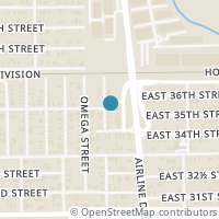 Map location of 3414 Hinton Blvd, Houston TX 77022