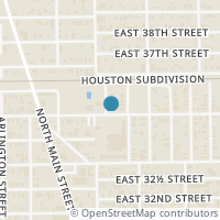 Map location of 3502 Ajax Street, Houston, TX 77022