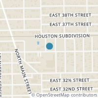 Map location of 703 E 35Th St, Houston TX 77022