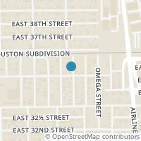 Map location of 3519 Europa Street, Houston, TX 77022