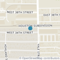 Map location of 220 W 34Th St, Houston TX 77018